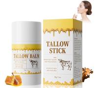 Ledeak Beef Tallow Balm Stick, Natural Organic Grass Fed Beef Tallow Honey Cream for Face & Body, Moisturizing Nourishing Whipped Balm Stick, Body Cream Skin Care for Dry Skin(30g)
