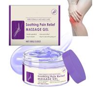 Ledeak Body Massage Gel, 100g Natural Deep Relief Purple Massage Gel for Activities Throughout The Body, Turmeric Soothing Nourishing Skin Care Cream for Knees, Neck, Back, Hands, Feet (1 PCS)