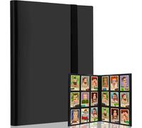 Ledeak Trading Cards Album Folder, 360 Pockets Trading Card Binder Collector Album Holder Game Card Sleeves with Elastic Strap, Card Protection Folder for MTG Kids Baseball Football Sports Card