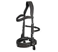 Leder-Kappzaum anatomic black Warmblut