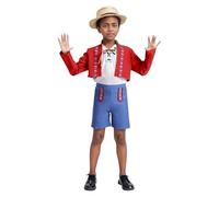 Lederhosen Men Kids Fancy Dress Tudor Costume for Girls White Apron Robin Hood Bo Peep Medieval Victorian Boys Bavarian Oktoberfest Outfit Black Princess