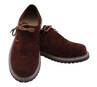 Lederhosen Shoes for Men, Authentic Genuine Leather German Lederhosen Men Shoes, Oktoberfest Outfit Shoe (Dark Brown, 12)