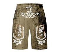 Lederhosen Shorts Oktoberfest Traditional German Outfit Bavarian Costume Overalls With Embroidered October Festival Fancy Dresses Men Lederhosen Outfit for Beer Festival Fancy Dress Halloween Carnival