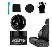 Lederreparaturbalsam - 100 g Schwarzer Conditioner, Creme zum Auffüllen von Kratzern, Restaurierung weicher Möbel | Sofa Couch Stuhl Kopfteil für Autositze Taschen Jacken Schuhe Revitalisieren Schütze