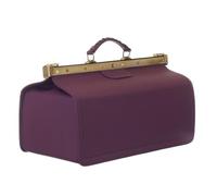 Ledershop24 Greenland Nature Montana Doctor's Case, Doctor's Bag, Midwife Bag, Doc Case, Made of the Finest Leather, Purple, Gift Set Greenland-9138-5