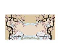 LEDFCVSU Beach Towel, Fuji Mountain Cherry Tree in Japan Bath Towel, Pool Towel Great for Gym Swimming 80 X 160cm