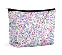 LEDFCVSU Cosmetic Bag, Liberty Pattern Makeup Bag, Portable Toiletry Bag with Zipper for Daily Use, Travel