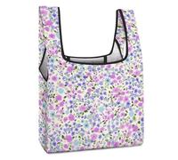 LEDFCVSU Foldable Shopping Bag, Liberty Pattern Reusable Grocery Bag, Washable Tote Bag for Daily Use Travel Bags
