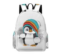 LEDFCVSU Rucksack, Cute Penguin Backpack, Casual Daypack for Outdoors,Sport,Travel