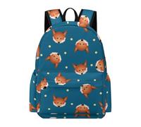 LEDFCVSU Rucksack, Cute Red Fox Backpack, Casual Daypack for Outdoors,Sport,Travel