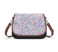 LEDFCVSU Shoulder Bag,Liberty Pattern Crossbody Bag, Leather Handbag for Ladies Travel Work Daily Use