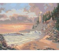 Ledgebay Paint by Number for Adults: Beginner to Advanced Number Painting Kit - Fun DIY Adult Arts and Crafts Projects - Kits Include - (Golden Hour, 40 x 50 Unframed)
