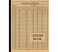 Ledger Book: Income and Expense Log Book For Small Business and Personal Finance