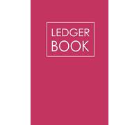 Ledger Book: Small ledger book 5x8 inches, 120 pages, simple style, easy to use : suitable for personal finance, small business ( pink cover )