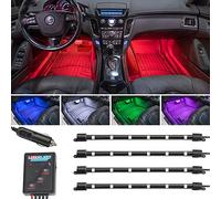 LEDGlow 4-Piece 7 Color LED Interior Underdash Lighting Kit by LedGlow