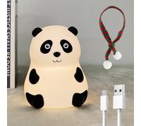 LEDHOLYT Kids Night Light Cute Panda,Silicone Nursery Lamp for Baby and Toddler,Animal Night Light for Boys and Girls,Squishy Night Light for Bedroom,Cute Night Light for Kids Room (Panda)