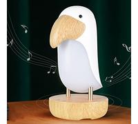 LEDHOLYT Toucan Bird Night Light, Cute White Toucan Bird Table Light, Adjustable in Three Modes, Decor Night Light for Children's Bedroom Study, Office, Living Room (Sound Box Version)