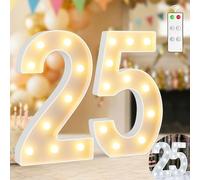 Ledido 12.6 Inch Large Light Up Number 25 for 25th Birthday Decoration