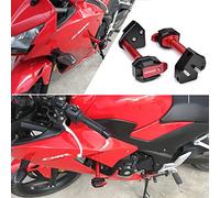 LEDISHUN Motorcycle Falling Protection Frame Slider Fairing Guard Anti Crash Pad Protector Crash compatible with Honda CBR300R CBR 300R (2013-2023) (Red)