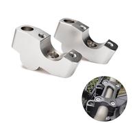 LEDISHUN Motorcycle Handlebar Handle Bar Riser Heighten Compatible with Honda XL750 TRANSALP AFRICA TWIN CRF1100 CRF1000L (Silver)