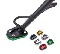 LEDISHUN Motorcycle Kickstand Pad Side Stand Foot Extension Enlarger Plate Support (for Kawasaki Vehicle) Ninja ZX-4RR ZX-4R Z400 Ninja400 Z500 Ninja500 (Green)