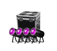 LEDJ - 150W COB RGBL Zoom Par x4 & Flight Case