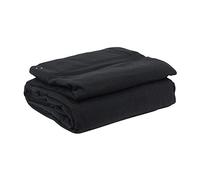 LEDJ 4M x 3M Heavy Duty Black Serge Drape Curtain Backdrop Pipe Drape
