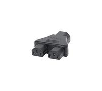 LEDJ Adaptor IEC Male - 2 IEC Female 10A
