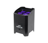 LEDJ Rapid QB1 HEX IP Battery Powered LED Par - Black