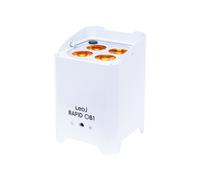 LEDJ Rapid QB1 RGBA Battery-Powered LED Uplighter White Housing