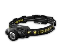 Ledlenser H5R Pro Rechargeable Head Torch, 750lm, Inc Helmet Mount, IP67 | up to 80h Runtime, 275m Beam, Rubber Lens Protector, Brightness Dial, USB-C, 192g, Worksite Headlamp For Garage Mechanic