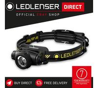 Ledlenser H5R Pro Rechargeable Work Head Torch USB-C, 750lm, Inc Helmet Mount