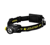 Ledlenser H5R Work - Rechargeable LED Head Torch, Super Bright 500 Lumens Headlamp, Water Resistant (IP67) Camping, Fishing, Hiking Equipment, Rechargeable Work Head Torch, Up to 45 Hours Running Time