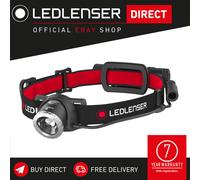 Ledlenser Head Torch Rechargeable LED 600 lm Focusable, Inc Rear Red Light, H8R