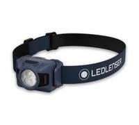 Ledlenser HF4 LED Head Torch, 450lm, 110m Beam, IP67, AAA Battery Powered | Dual Power options, up to 40h runtime, Red light mode, 102g lightweight headlamp blue, Ideal for camping, hiking, work