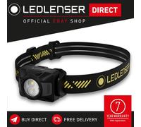 Ledlenser HF4R Pro Rechargeable Head Torch, 650lm, Inc Helmet Mount, IP67