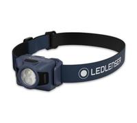 Ledlenser HF4R Rechargeable Head Torch LED, 650lm, 130m Beam, IP67 | Dual Power options, up to 45h runtime, USB-C, Red light mode, 92g lightweight headlamp blue, Ideal for camping, hiking, work
