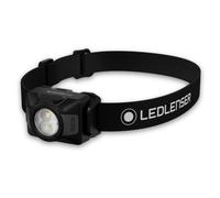 Ledlenser HF4R Rechargeable Head Torch LED, 650lm, 130m Beam, IP67 | Dual Power options, up to 45h runtime, USB-C, Red light mode, 92g lightweight headlamp black, Ideal for camping, hiking, work