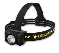Ledlenser HF6R Pro Rechargeable Head Torch, 900lm, Inc Helmet Mount, IP67 | Worksite headlamp, up to 60h runtime, 180m Beam, USB-C, Red light mode, 130g lightweight, Ideal for garage mechanic, plumber