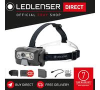 Led Lenser HF8R Core Rechargeable Head Torch Black 1600 Lumens 502801