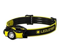 Ledlenser iH5R Rechargeable Head Torch, 400lm, Inc Helmet Mount, IP54 | Dual Power, Adjustable Focus, 180m Beam, IP54, up to 35h Runtime, 98g, Worksite Headlamp For Electrician, Garage Mechanic