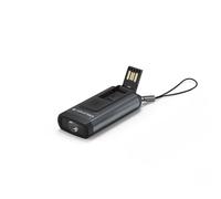 Ledlenser K6R Safety Inc 4GB Flash Drive & Shrill Alarm Key Ring Light, LED Rechargeable, 400lm, Up to 10 Hours Run Time, 32g Lightweight Pocket Torch, Ideal Emergency Light, Easily Clip to Keys, Bag