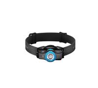 Ledlenser MH5 Outdoor Headlamp LED, black/blue, rechargeable battery, 400 lumens, focusable, runtime up to 35h, red light, 1xAA useable with batteries, pocket clip, USB magnetic charging cable