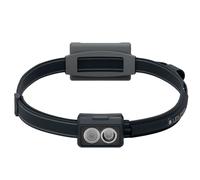 Ledlenser NEO3 - Battery Powered Lightweight LED Head Torch, Running Headlight, Super Bright 400 Lumens Headlamp, Safety Rear Red Light, Reflective Headband, Up to 20 Hours Running Time (Grey/Black)