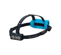 Ledlenser NEO9R Rechargeable Running Head Torch, 1200 lm, 200m Beam, 199g | LED, up to 120h Runtime, Flashing Red Rear Safety Light, Reflective, IP54, Inc Chest Belt, Trail Running, Ultramarathon