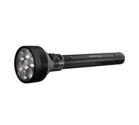 Ledlenser P21R LED Rechargeable Torch, Super Bright 6500lm Searchlight, 1100m Beam, 8 Modes, USB-C, Long Lasting 25H Battery, IP68 Waterproof Tactical Flashlight Inc Charge Dock for Security, Camping