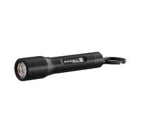 Ledlenser P3 LED Small Torch, 130lm, 110m Adjustable Focus, IP54 Water Resistant, 6.5 Hour Battery, Lightweight 43g, x1 AAA Battery Powered Keyring Flashlight for Dog Walking, Hiking, Kids Camping