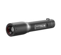 Ledlenser P3R mini torch LED, 140 lumens, focusable, rechargeable, 100m long distance beam, up to zu 6h runtime, Lithium battery, incl. battery, charging station and hand strap