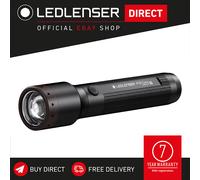 Ledlenser P7R Core | 2020 | LED Rechargeable Torch, Super Bright 1400 Lumens, IP68 Waterproof Flashlight, Up to 90 Hours Run Time, 300m Powerful Searchlight Torch, Dog Walking Hiking Camping Equipment
