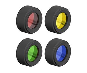 Ledlenser Premium LED Torch Accessories Colour Filter Caps 35.1mm (Set of 4), Compatible With P6R Core, P6R Signature, P7R Core, P7R Signature